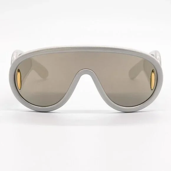 NEW LOEWE SUNGLASSES GREY GOLD WOMEN EYEWEAR LOEWE LW40108I 24C Loewe | Accessories | Loewe Women Sunglasses Light Grey Gold  main image 4